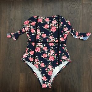 Cupshe Floral One-piece Swimsuit